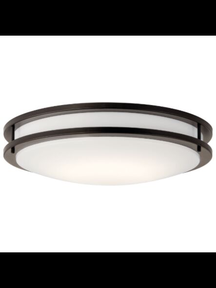 Kichler 10788OZLED 1-Light Olde Bronze 48W LED Flush Mount Ceiling Light
