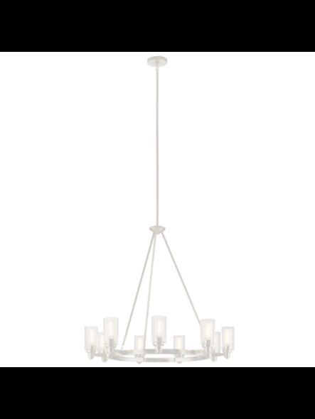 Kichler 2346NI 9-Lights Brushed Nickel 60W 1-Tier Chandelier
