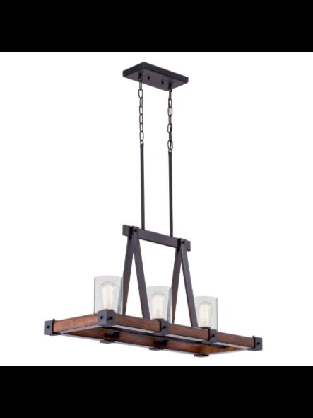 Kichler 34688 3-Lights Distressed Black 60W Island Pendant