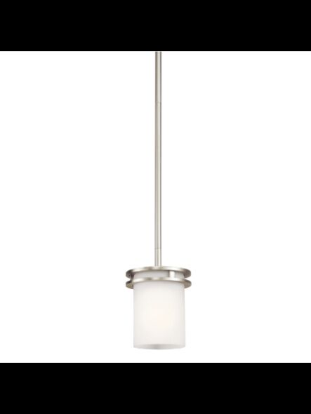 Kichler 3475NI 1-Light Brushed Nickel 100W Mini Pendant