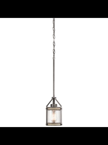 Kichler 34810 1-Light Anvil Iron 60W Mini Pendant