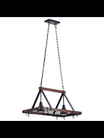 Kichler 34821 2-Lights Distressed Black 60W Island Pendant