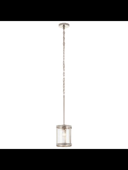 Kichler 34831 1-Light Polished Nickel 60W Mini Pendant