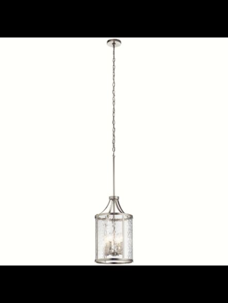 Kichler 34837 4-Lights Brushed Nickel 60W Foyer Pendant