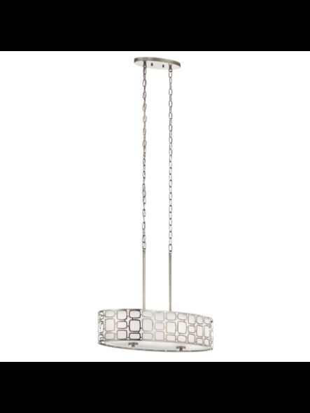 Kichler 34840 4-Lights Brushed Nickel 60W Island Pendant