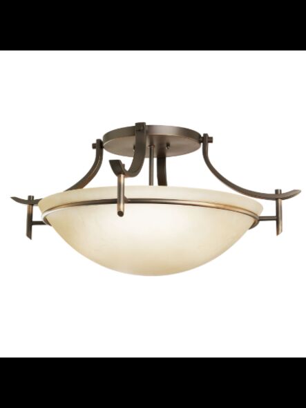 Kichler 3606OZ 3-Lights Olde Bronze 100W Semi-Flush Mount Ceiling Light