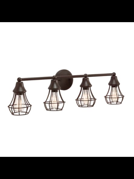 Kichler 37378 4-Lights Olde Bronze 60W Vanity Light