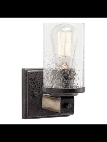 Kichler 37400 1-Light Anvil Iron 60W Wall Sconce