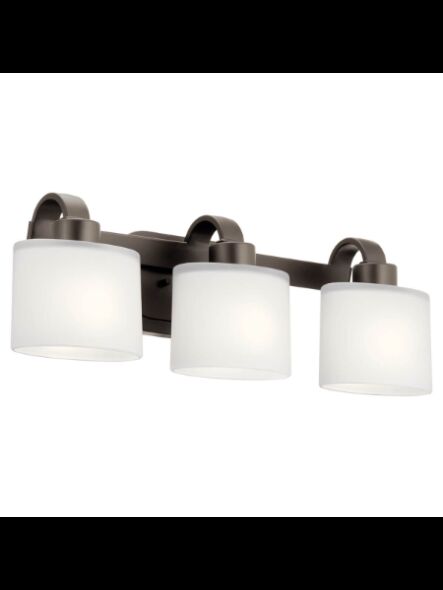 Kichler 37516 3-Lights Olde Bronze 60W Vanity Light