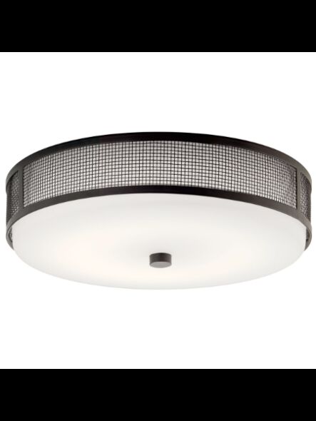 Kichler 42379OZLEDR 1-Light Olde Bronze 22W LED Flush Mount Ceiling Light