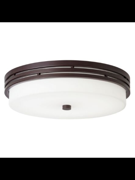 Kichler 42380OZLEDR 1-Light Olde Bronze 22W LED Flush Mount Ceiling Light