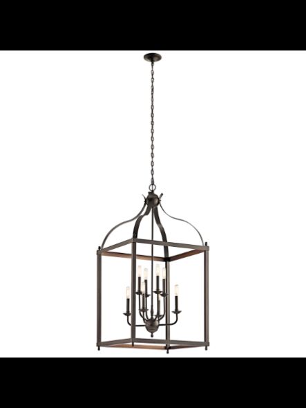 Kichler 42591OZ 8-Lights Olde Bronze 60W Foyer Pendant