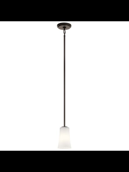 Kichler 43077OZ 1-Light Olde Bronze 100W Mini Pendant