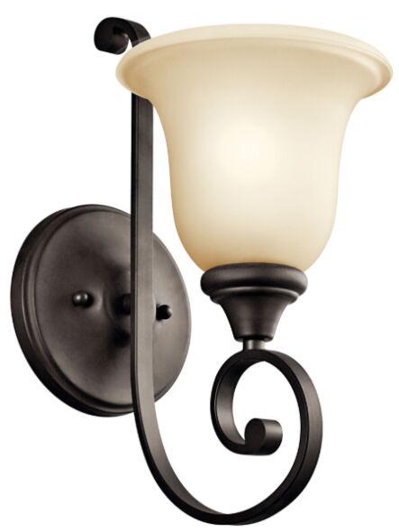 Kichler 43170OZ 1-Light Olde Bronze 100W Wall Sconce