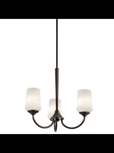 Kichler 43664OZL18 3-Lights Olde Bronze 10W LED 1-Tier Chandelier