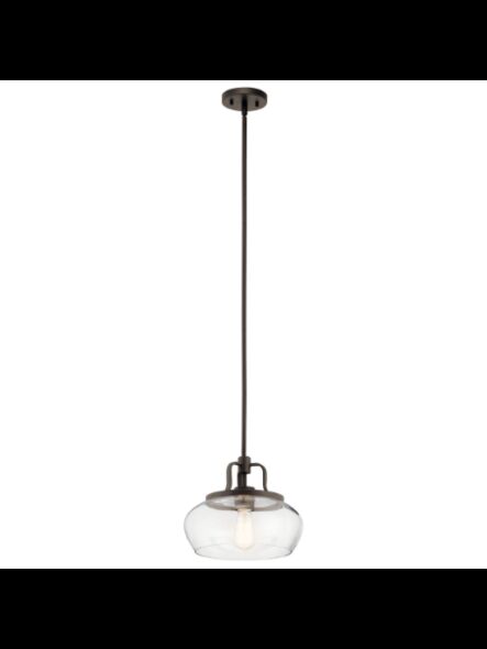 Kichler 43903OZ 1-Light Olde Bronze 75W Convertible Pendant