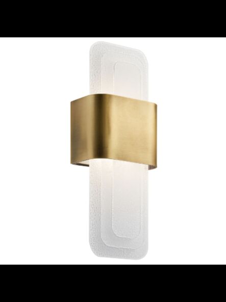 Kichler 44162NBRLED 1-Light Natural Brass 16W LED Wall Sconce