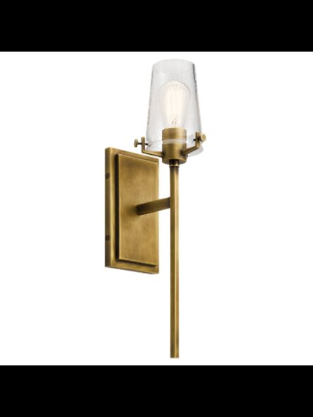 Kichler 45295NBR 1-Light Natural Brass 100W Wall Sconce