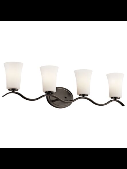 Kichler 45377OZL18 4-Lights Olde Bronze 10W LED Vanity Light