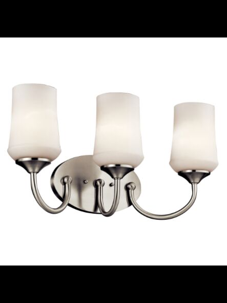 Kichler 45570NIL18 3-Lights Brushed Nickel 10W LED Vanity Light