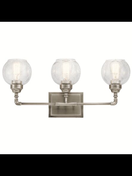 Kichler 45592AP 3-Lights Antique Pewter 100W Vanity Light