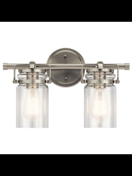 Kichler 45688NI 2-Lights Brushed Nickel 75W Vanity Light