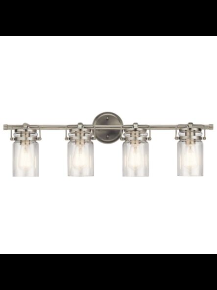 Kichler 45690NI 4-Lights Brushed Nickel 75W Vanity Light