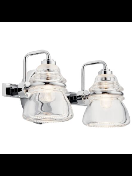Kichler 45692CH 2-Lights Chrome 60W Vanity Light