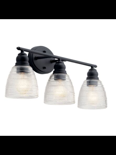 Kichler 45697OZ 3-Lights Olde Bronze 75W Vanity Light