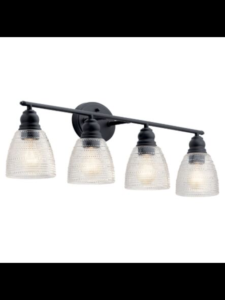 Kichler 45698OZ 4-Lights Olde Bronze 75W Vanity Light