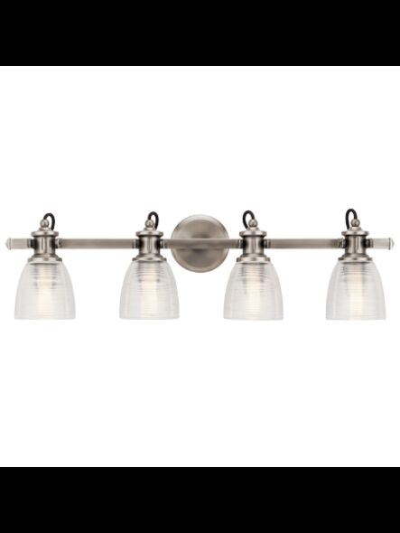Kichler 45874CLP 4-Lights Classic Pewter 75W Vanity Light
