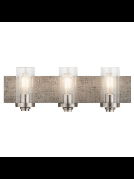 Kichler 45928CLP 3-Lights Classic Pewter 75W Vanity Light