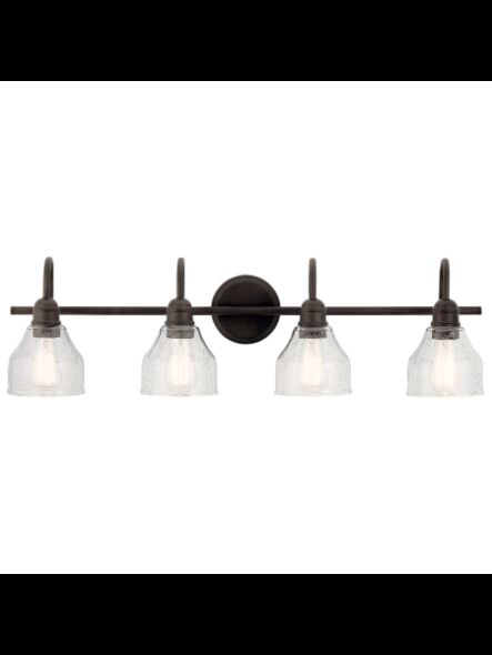 Kichler 45974OZ 4-Lights Olde Bronze 75W Vanity Light