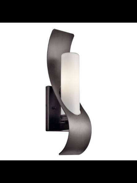 Kichler 49149AZ 1-Light Architectural Bronze 60W Outdoor Wall Light