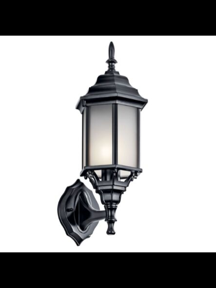 Kichler 49255BKS 1-Light Black 100W Outdoor Wall Light