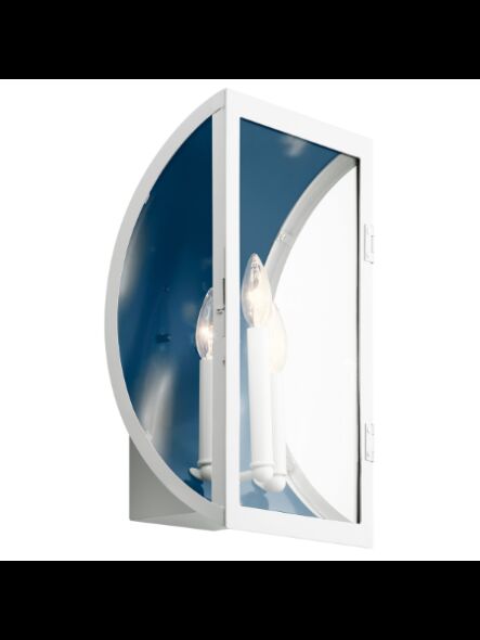 Kichler 49288WH 3-Lights White 60W Outdoor Wall Light