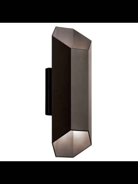 Kichler 49608AZTLED 2-Lights Textured Architectural Bronze 8W LED Outdoor Wall Light