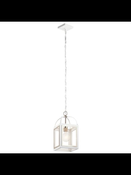 Kichler 52030WH 1-Light White 75W Foyer Pendant