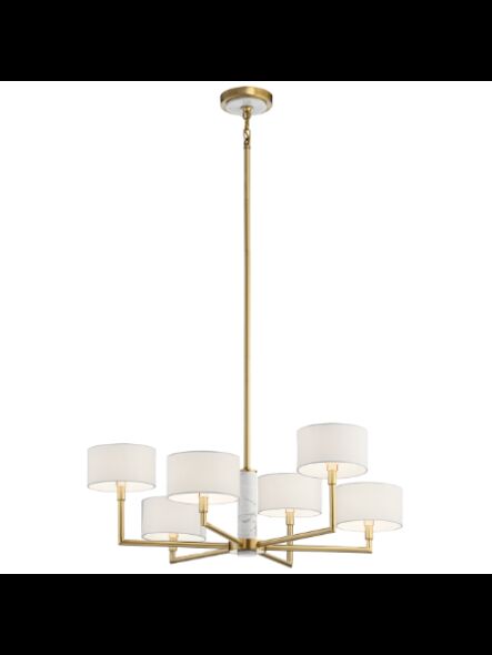 Kichler 52052CG 6-Lights Champagne Gold 60W 1-Tier Chandelier