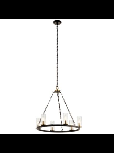 Kichler 52107OZ 6-Lights Olde Bronze 60W Round Chandelier