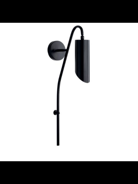 Kichler 52165BK 1-Light Black 75W Wall Sconce