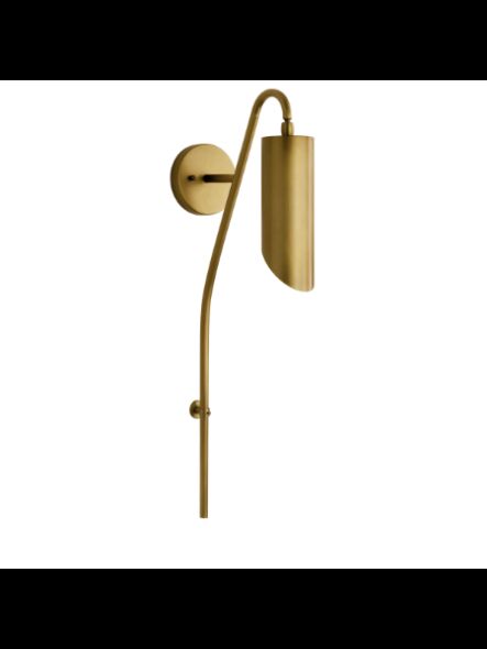 Kichler 52165NBR 1-Light Natural Brass 75W Wall Sconce