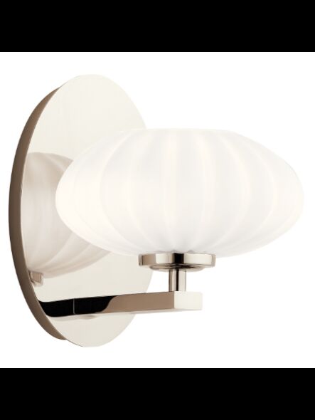 Kichler 52229PN 1-Light Polished Nickel 50W Wall Sconce