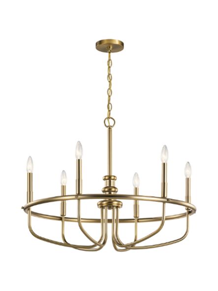 Kichler 52304CLZ 6-Lights Classic Bronze 60W 1-Tier Chandelier