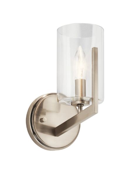 Kichler 52316CLP 1-Light Classic Pewter 60W Wall Sconce