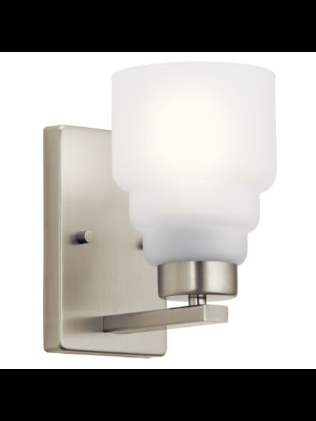 Kichler 55010NI 1-Light Brushed Nickel 75W Wall Sconce