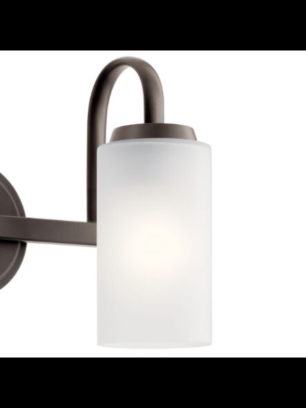 Kichler 55086OZ 2-Lights Olde Bronze 75W Vanity Light