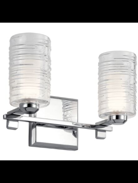 Kichler 55096CH 2-Lights Chrome 50W Vanity Light