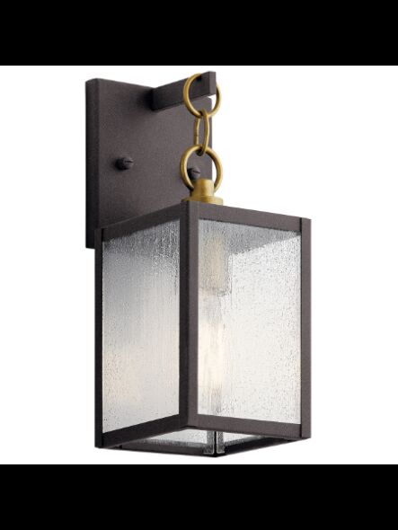 Kichler 59006WZC 1-Light Weathered Zinc 100W Outdoor Wall Light