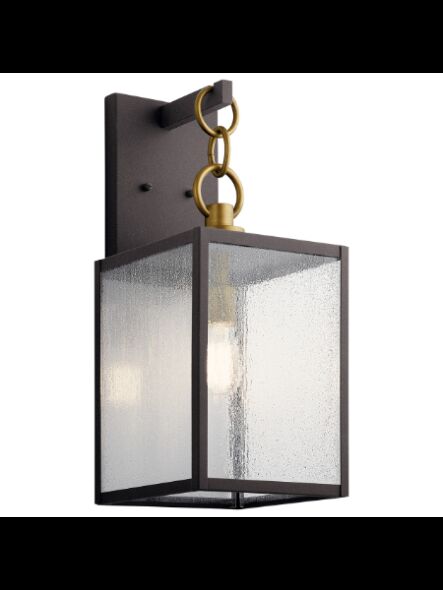 Kichler 59007WZC 1-Light Weathered Zinc 150W Outdoor Wall Light
